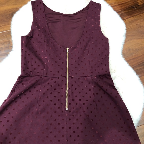 Loft Burgundy Dress - Picture 2 of 7